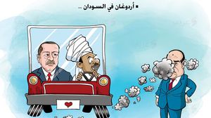 زيارة أردوغان للسودان كاريكاتير