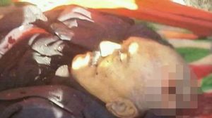 صورة جثة صالح التي عرضها الحوثيون- تويتر