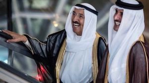أمير الكويت يستقبل أمير دولة قطر- تويتر