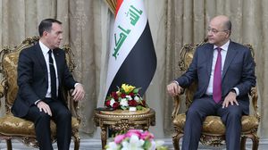 لقاء سابق بين الرئيس العراقي برهم صالح والسفير التركي في بغداد- رئاسة العراق