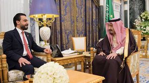 وصل الحلبوسي في زيارة رسمية إلى السعودية هي الأولى من نوعها منذ تقلّده منصبه- واس 
