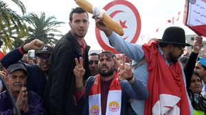 المحتجون طالبوا باستقالة وزير التربية حاتم بن سالم- جيتي