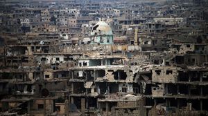 جانب من الدمار في مدينة درعا جنوب سوريا- جيتي