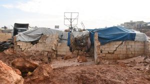 ألحقت السيول أضرارا بـ67 مخيما للنازحين في المنطقة ذاتها والتي تقع على الشريط الحدودي مع تركيا- الأناضول
