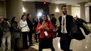 رشيدة طليب مسلمة فلسطينية الأصل وصلت إلى مجلس النواب الأمريكي- جيتي