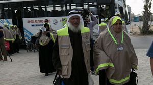 السلطات المصرية قالت إن حقائب مئات المعتمرين الفلسطينيين العائدين إلى القطاع احترقت في مدينة العريش- جيتي