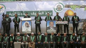 تحتفل حركة حماس بذكرى انطلاقتها عبر تنظيم مسيرات جماهيرية- جيتي