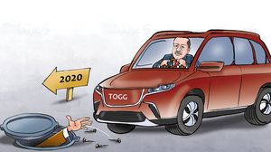 كاريكاتير  السيارة التركية