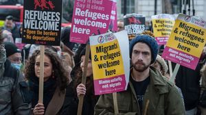 وجهت السلطات البريطانية تهمة الهجرة غير الشرعية لطالبي اللجوء لديها- جيتي