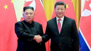 لقاء سابق بين زعيمي الصين وكوريا الشمالية - أ ف ب 