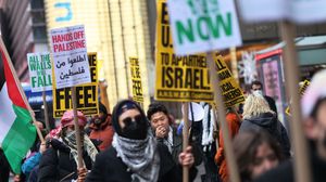تظاهرة في الولايات المتحدة تأييدا فلسطين- جيتي