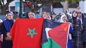 مغربيات يشاركن في وقفات احتجاجية ضد العدوان الإسرائيلي على غزة - إكس