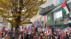 أنصار فلسطين في بريطانيا يتظاهرون تضامنا مع فلسطين وللمطالبة بوقف فوري لإطلاق النار في غزة- عربي21