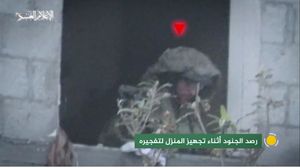 رصد مقاتلو "القسام" جنود الاحتلال متمركزين داخل إحدى البنايات- موقع القسام