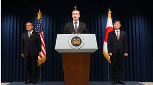 الولايات المتحدة واليابان وكوريا الجنوبية أكدت أنها ستدافع عن الاستقرار في مضيق تايوان- جيتي