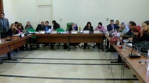 جلسة مناقشة قانون الانتخاب في المجلس التأسيسي التونسي
