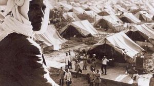 مخيم للاجئين الفلسطينيين في الأردن بعد إنشائه عام 1967 - أرشيفية
