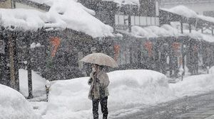 تساقط الثلوج في اليابان - أرشيفية