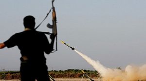 صواريخ المقاومة تنطلق من غزة - ا ف ب