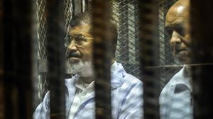 مرسي خلال إحدى المحاكمات (أرشيفية) - ا ف ب