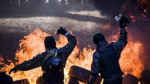 من الاشتباكات في أوكرانيا - ا ف ب