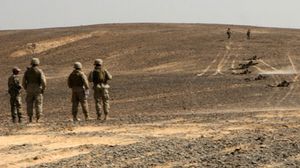 جنود أردنيون على الحدود الأردنية السورية - ا ف ب