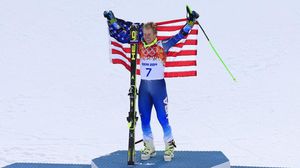 المتزلج الاميركي تيد ليغيتي وذهبية سباق التعرج الطويل في فئة التزلج الالبي - أ ف ب