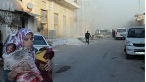 جانب من قصف قوات النظام على حلب - الأناضول