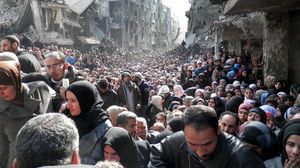 يحاصر النظام مخيم اليرموك منذ أربع سنوات - أرشيفية