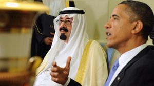 الرئيس الأمريكي باراك أوباما والعاهل السعودي عبد الله بن عبد العزيز-  (أرشيفية)