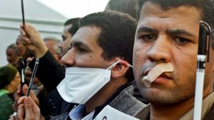 احتجاج الصحفيين على القمع الأمني في مصر - ا ف ب - أرشيفية