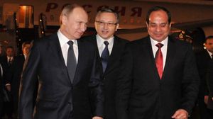 السيسي في استقبال الرئيس الروسي بوتين
