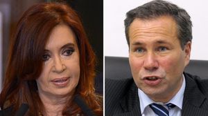 الرئيسة الأرجنتينية والمحقق الذي لقي حتفه قبل تقديم تقريره - أ ف ب