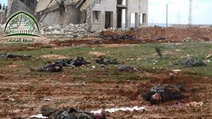 جانب من قتلى النظام السوري في الملاح