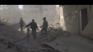 نظام الأسد يمطر المدن السورية بالبراميل المتفجرة التي تحصد أرواح المدنيين - الأناضول