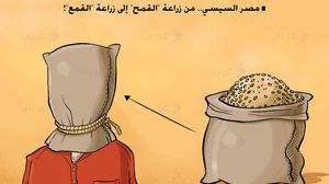 القمح  كاريكاتير قمع مصر