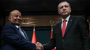 زيارة هادي إلى تركيا ولقاؤه أردوغان أغضب الإمارات