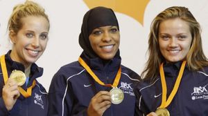 ابتهاج محمد هي أول رياضية مسلمة تنضم للبعثة الأمريكية للألعاب الأولمبية - أرشيفية