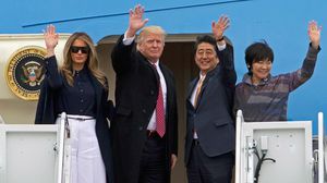 زوجة ترامب لم ترافق زوجة شينزو آبي إلى واشنطن- وكالات