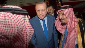 الرئيس التركي أثناء وصوله إلى العاصمة السعودية الرياض- واس
