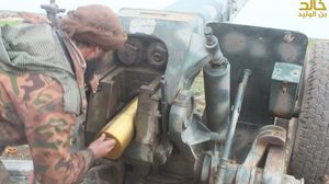 جانب من قصف "جيش خالد" مواقع المعارضة بالأسلحة الثقيلة في درعا- تليجرام