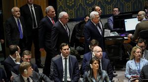 يشار إلى أن رئيس السلطة محمود عباس، غادر قاعة مجلس الأمن الدولي عقب إلقائه كلمته- جيتي