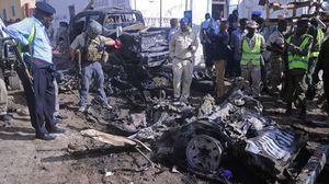 انفجار سيارة مفخخة سابق تبنته حركة الشباب الصومالية المناهضة للحكومة والمحسوبة على تنظيم القاعدة- جيتي- ارشيفية