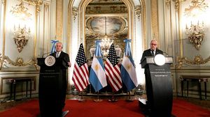 وزير الخارجية الأمريكي ونظيره الأرجنتيني- جيتي