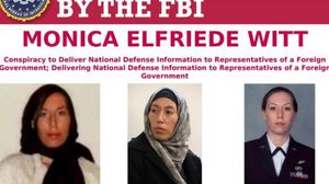مونيكا إلفريد ويت التي نشر مكتب التحقيقات الفيدرالي صورا لها بالبدلة العسكرية الأمريكية و أخرى لها وهي محجبة- موقع FBI