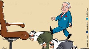 التطبيع العربي كاريكاتير