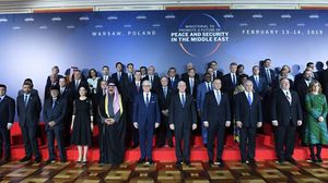 شارك وزراء دول عربية في المؤتمر الذي حضره نتنياهو- جيتي