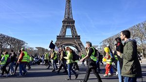 في باريس أعلن عن خمس تظاهرات، ثلاث منها بشكل تجمعات حسبما ورد في بيان للشرطة- الأناضول