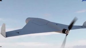 عُرض نموذج من طائرات "كي واي بي" أو الطائرة "المكعب" الأسبوع الماضي في معرض أبو ظبي لتقنيات الدفاع- جيتي