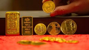  ارتفع الذهب في المعاملات الفورية 0.1 بالمئة إلى 1465.09 دولارا للأوقية (الأونصة)- جيتي 
